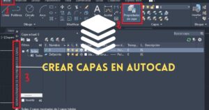 como crear capas en autocad