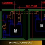 plano instalacion de gas