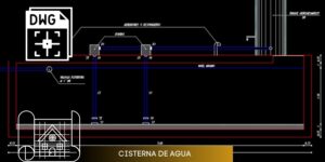 Plano de cisterna de agua